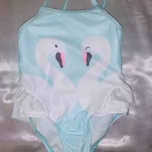 The cutest babygirl swimsuit swan 🦢